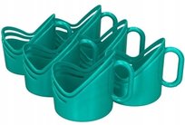 Koszyczki do szklanek z uchwytem 6 sztuk