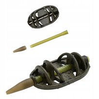 KOSZYK do metody Koszyczek METHOD FEEDER 30g M IN LINE ZINC DISTANCE Miracle Fish