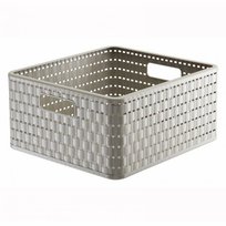 Koszyk do przechowywania kwadratowy 14 L COUNTRY cappuccino