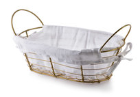 Koszyk metalowy dekoracyjny złoty WILL