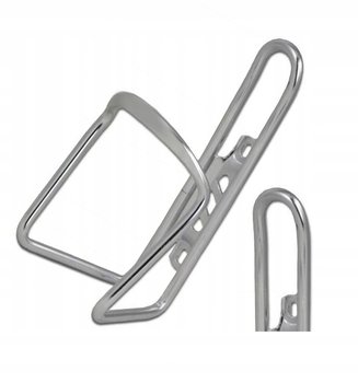 Koszyk na bidon SPENCER aluminiowy srebrny - Ibera