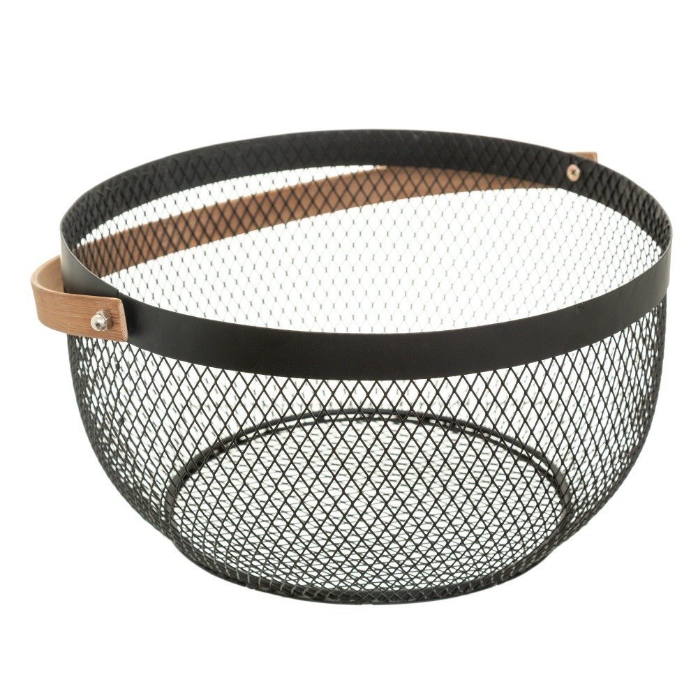 Koszyk na owoce metalowy SECRET DE GOURMET Retro, czarny, 29 cm