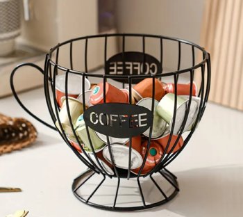 Koszyk Organizer Na Kapsułki Do Kawy Czarny Loft - Inny producent