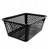 KOSZYK PLASTIKOWY ORGANIZER KAJA 4 37X26CM CZARNY