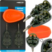 Koszyk podajnik method feeder 20+30g z foremką silikonową Neco