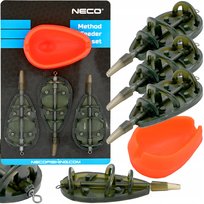 Koszyk podajnik method feeder 30+40+50g z foremką silikonową Neco