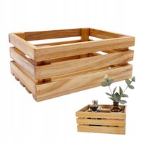 Koszyk Prezentowy Skrzynka Drewniana Box Pudełko Organizer Pojemnik Eko Diy Inna marka