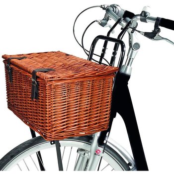 Koszyk rowerowy wiklinowy przód 45x30x25cm - Bicycle Gear
