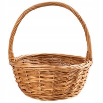 Koszyk wielkanocny dla dziecka wiklinowy z rączką mały Wielkanoc kosz 20cm