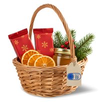 Koszyk wielkanocny dla dziecka wiklinowy z rączką mały Wielkanoc kosz 20cm