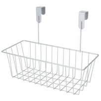 Koszyk Wiszący Do Szafki Organizer Metalowy Na Drzwi Do Łazienki Kuchni Biały