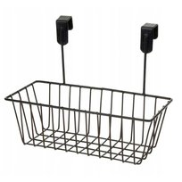 Koszyk Wiszący Do Szafki Organizer Metalowy Na Drzwi Do Łazienki Kuchni Czarny