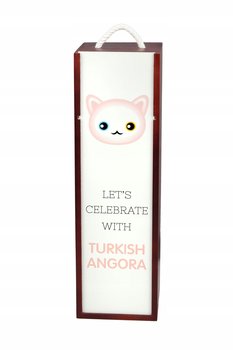 Kot Angora turecka Pudełko na wino z grafiką - Inna marka