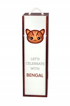 Kot Bengal Pudełko na wino z grafiką drewniane - Inna marka