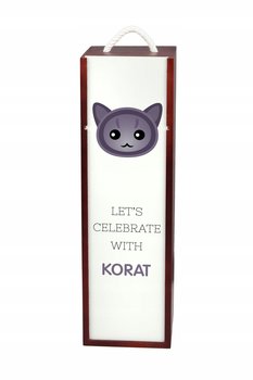 Kot Korat Pudełko na wino z grafiką drewniane - Inna marka