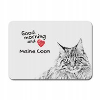 Kot Maine Coon Podkładka pod mysz myszkę Grafika