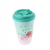 Kot Pusheen Puszin Kubek podróżny FRUITS owoce ORYGINALNY z pokrywką kot Blue Print