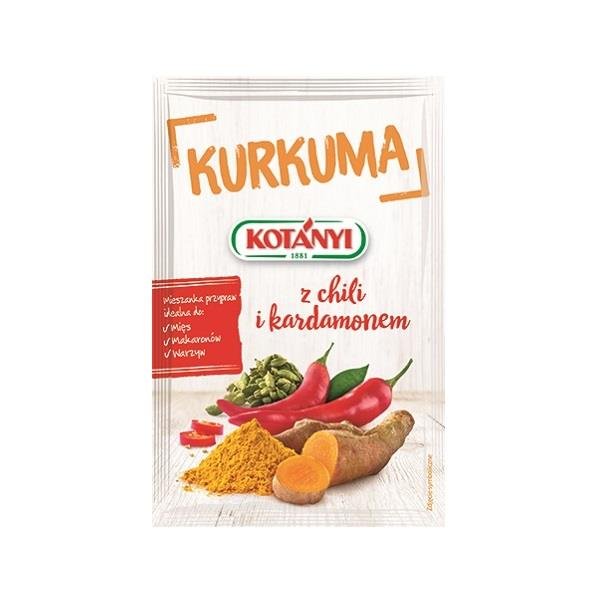 KOTANYI PRZYPRAWA KURKUMA Z CHILI I KARDAMONEM 20G - Kotányi | Sklep ...