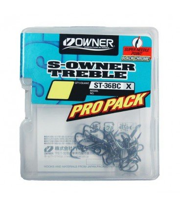 Owner Gorilla Pro-Pack Ami Con Anello 3/0, 28 Pezzi Neri, Per Pesca D'altura (tonno, Lampuga)
