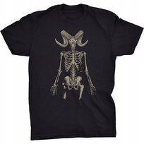 Kozioł Szkielet Koszulka Czaszka Black Metal Goth