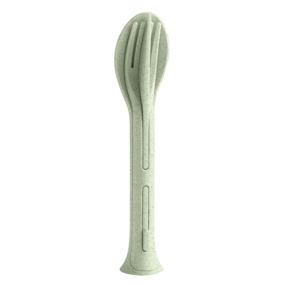 Koziol Klikk Pocket Set Posate Da Viaggio – 3 Pezzi In Plastica Termoplastica, Riciclabile, Blu Organico - 6