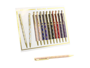 Kpl. 12 długopisów - Laser pen (mix kolorów) LEONARDO ENGLAND - Inna marka
