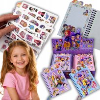 KPOP Demon Hunters Huntrix - Notatnik Kolekcjonerski z Naklejkami