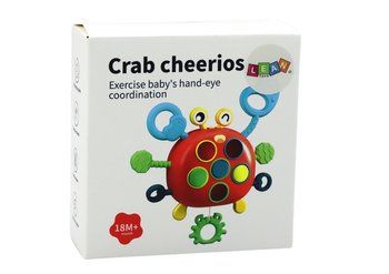 Krab Sensoryczny Interaktywny Edukacyjna Zabawka Dla Dzieci Gryzak - Lean Toys