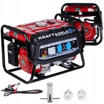 Kraft&Dele Agregat Prądotwórczy 1 Fazowy Silnik 4-Suw 3000W 12/230V Kd136