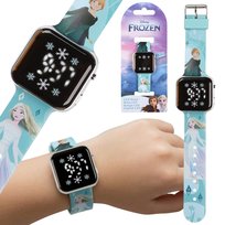 Kraina Lodu Anna Elsa Jasnoniebiski zegarek CYFROWY, zegarek LED na rękę dla dziewczynki, DATA I GODZINA Disney