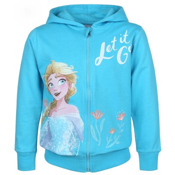 Kraina lodu Disney Frozen Niebieska, zapinana na zamek bluza, bluza dziewczęca z kapturem 4 lata 104 cm - Disney