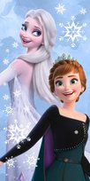 KRAINA LODU DZIECIĘCY Ręcznik FROZEN BAWEŁNA DUŻY ELZA ANNA