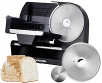 KRAJALNICA ELEKTRYCZNA METALOWA 220W Do CHLEBA szynki WYMIENNE NOŻE CZARNA