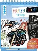 Kratzel-Stickerbuch für Jungs - Frechverlag