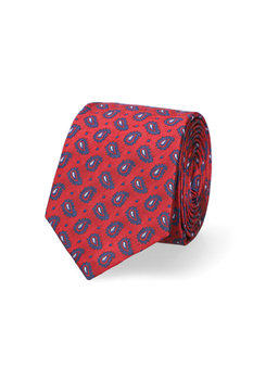 Krawat Czerwony Paisley - Lancerto