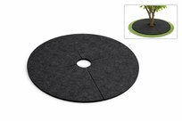 Krążek przeciwchwastowy Ø40 cm, 3mm – filcowa mata ściółkująca do drzew i krzewów grafit, produkt polski