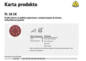 Krążek ścierny samoprzyczepny KLINGSPOR, 125 mm, gr.120, 50 szt  - KLINGSPOR