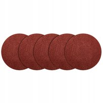Krążki ścierne papier ścierny na rzep 125 mm, P220, 5 szt., bez otworów,