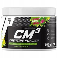 Kreatyna Trec Cm3 Powder 250G Jabłczan Sour Shock Gum Nowy Smak