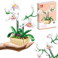 KREATYWNE KLOCKI KWIATKI KONSTRUKCYJNE Orchidea KWIAT BONSAI 580 ELEMENTÓW