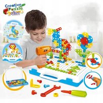 Kreatywne Puzzle Klocki Konstrukcyjne 3D Wkrętarka Walizka 237 Elem.