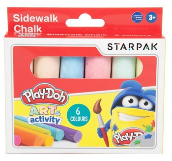 Kreda chodnikowa 6 kolorów Play-Doh STARPAK (453897) - Starpak
