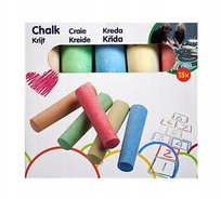 Kreda chodnikowa Gruba kolorowa 5 kolorów 15 szt