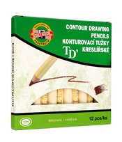 Kredka Czeska Do Oczu Lub Brwi Brązowa 1szt. Koh-I-Noor