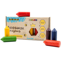 Kredki 100% naturalne z wosku pszczelego 1+ (6 kolorów) Medenka JUNIOR Medanka