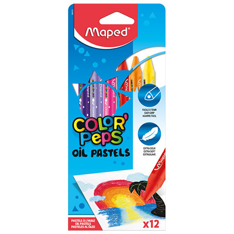 Фото - Малювання Maped Kredki Colorpeps, pastele olejne, 12 kolorów 