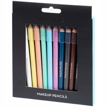 Kredki do makijażu 10 sztuk MAX&MORE różne intensywne kolory MIX odcieni - Max & More