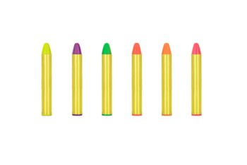 Kredki do malowania twarzy kolorowe mix 6 sztuk atrakcja dla dzieci - ABC