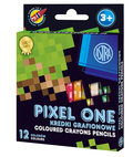 Kredki grafionowe Pixel One, 12 kolorów - Astra