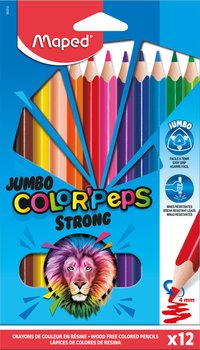 Kredki Jumbo, Colorpeps Strong, 12 kolorów - Maped